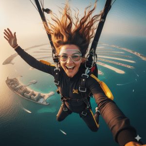Skydiving at Dubai (Girl)