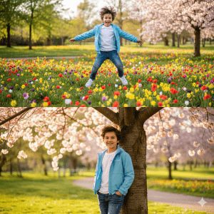 A sharply dressed man in a white button-down shirt and grey plaid trousers stands on a dirt road next to a Ford Bronco SUV, wearing sunglasses and holding a leather satchel in a mountainous outdoor setting.