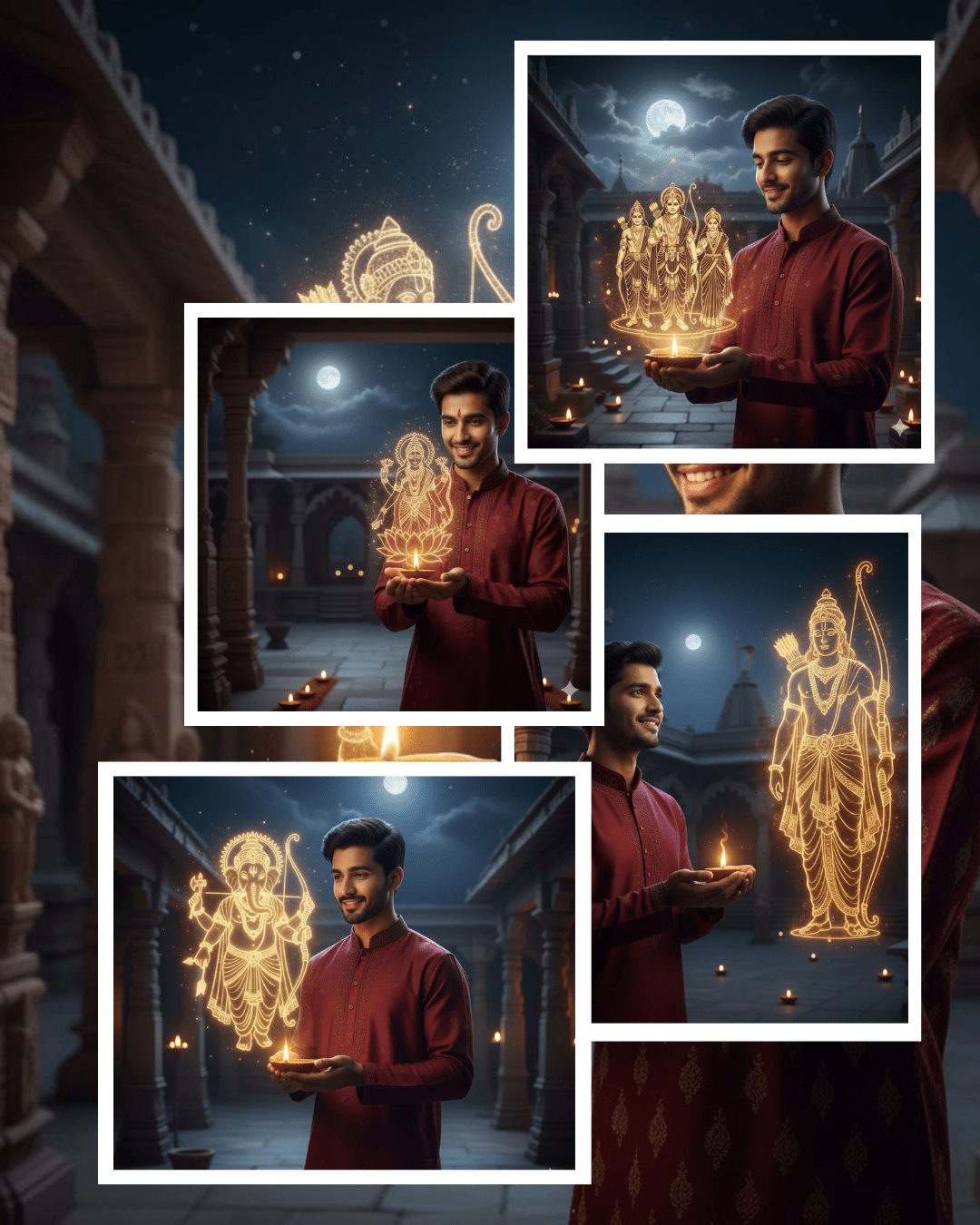 TOP 5Divine Illumination: AI-Generated Cinematic Portrait Uniting All Lords in a Spiritual Glow