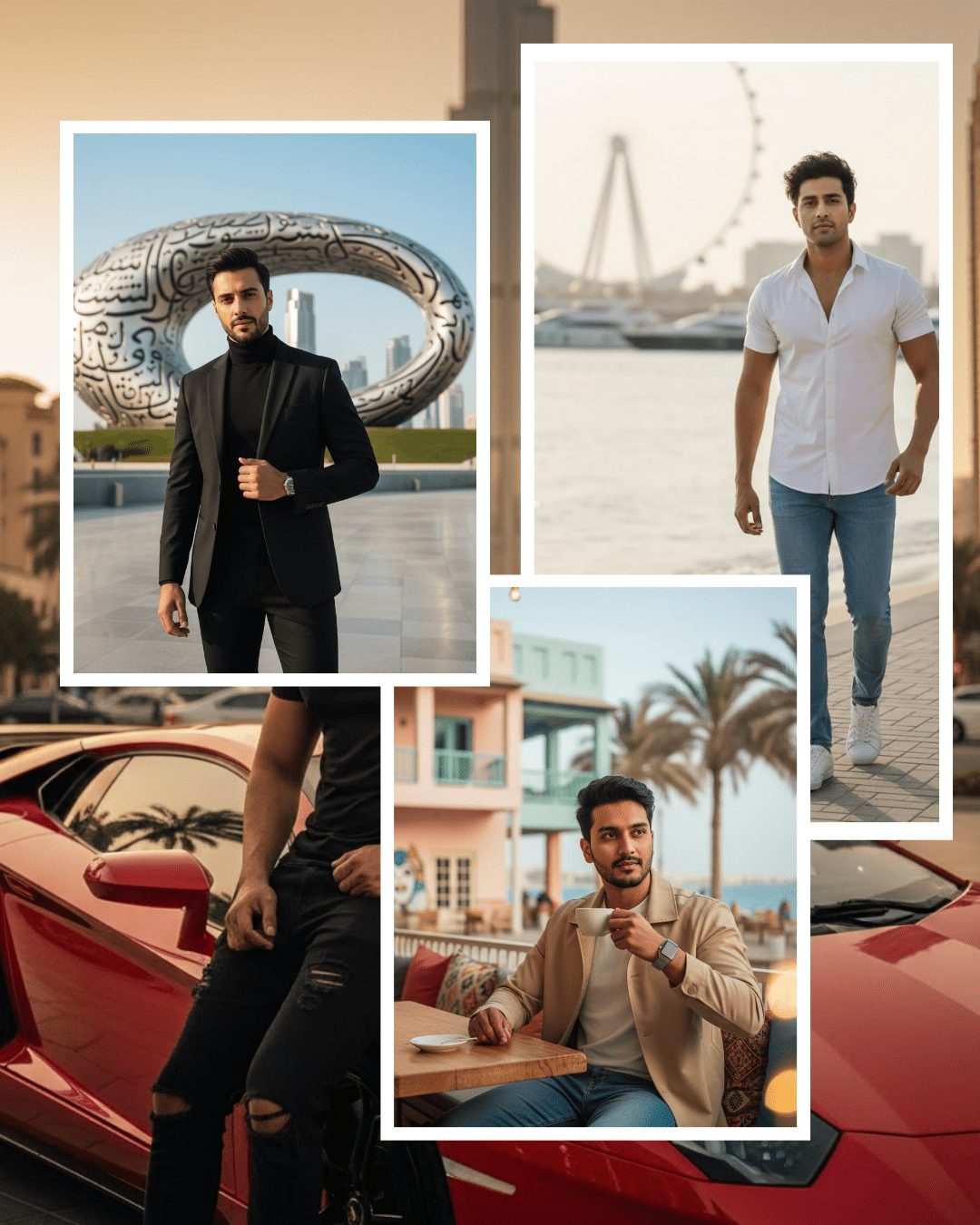 TOP 10 Dubai Vibes AI-Generated Portraits of Luxury and Lifestyle